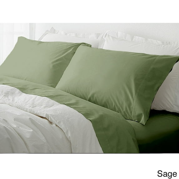 Blue Ridge Home Fashions Inc Hotel Peninsula Microfiber Wrinkle Resistant Bed Sheet Set Sage Queen