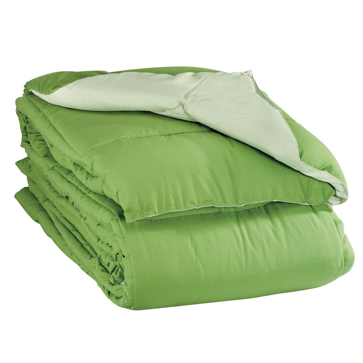 King Green Microfiber Reversible Down Alternative Bedspread