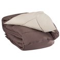 thumbnail image 1 of Blue Ridge Home Fashions Micro Fiber Down Alternative Comforter - Twin 68x88" Chocolate to Khaki, 1 of 2