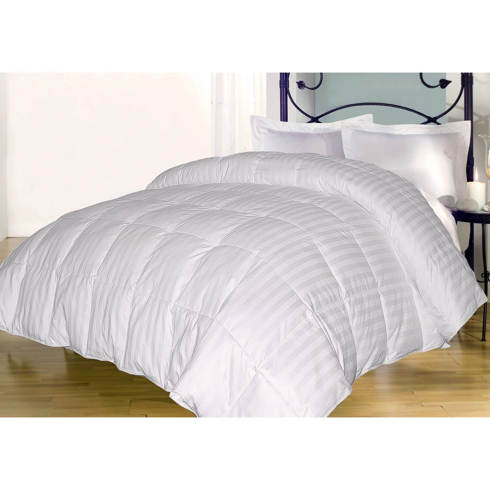 King White Cotton Down Alternative Comforter Set
