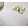 thumbnail image 1 of 350 TC Damask Stripe Cotton Cover White Down Pillow King White, 1 of 4