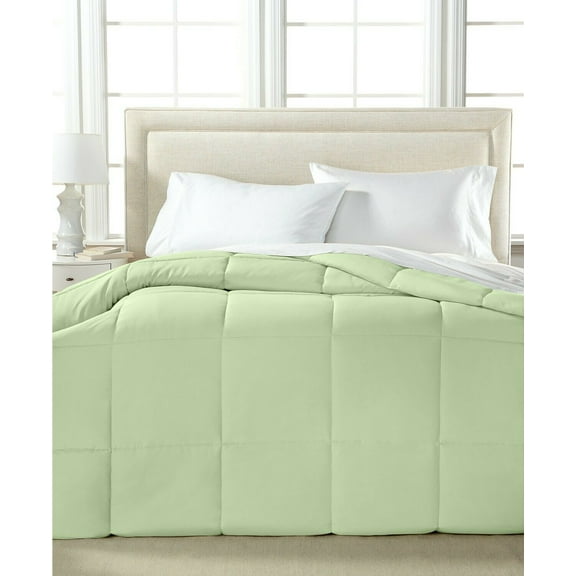 Blue Ridge Home Fashions Two-Tone Reversible Microfiber Down Alternative All Season Comforter-Hypoallergenic Polyester Fill, King, Purple/Violet