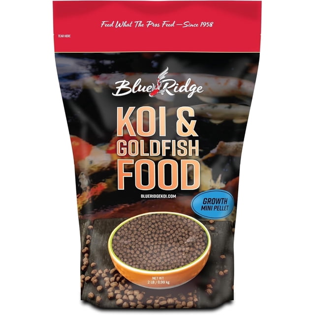 Blue Ridge Poster Blue Ridge Koi Fish Food 2lb - Koi Food Mini Growth Formula Goldfish ...