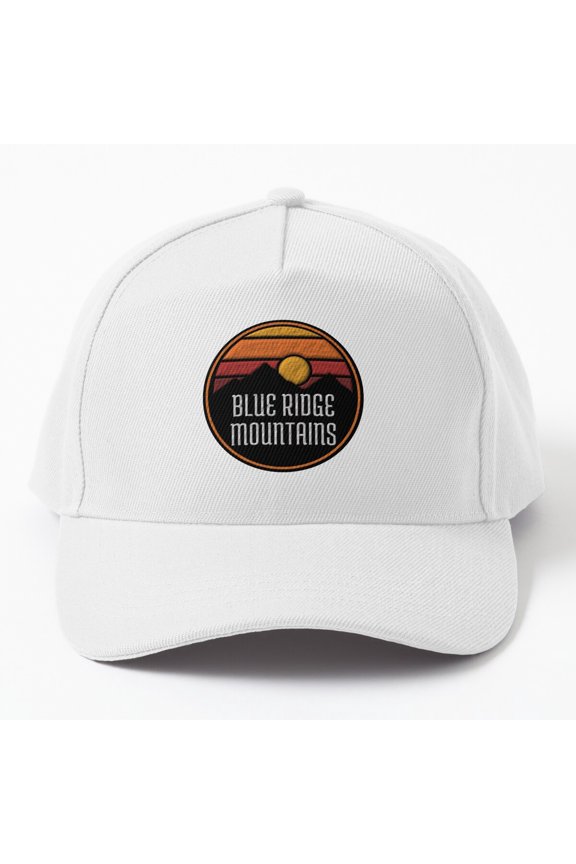 Blue Ridge Mountains Baseball Cap, Scenic Outdoor Landscape Design, Classic Travel Hat