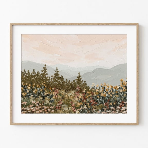 Blue Ridge Mountains Sunrise Wall Art Print