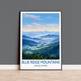 Blue Ridge Poster Blue Ridge Mountains Travel Appalachian USA Poster, Travel Inspired ...