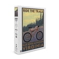 thumbnail image 1 of Blue Ridge Mountains, Virginia, Ride the Trails (1000 Piece Puzzle, Size 19x27, Challenging Jigsaw Puzzle for Adults and Family, Made in USA), 1 of 4