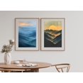 Blue Ridge Poster Blue Ridge Mountains Wall Art Print Set Of 2 With Sunset Nature Decor ...