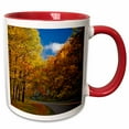 thumbnail image 1 of 3drose, Blue Ridge Parkway, Autumn, North Carolina - Us34 Aje0096 - Adam Jones, 15oz Two-tone Red Mug, 1 of 6