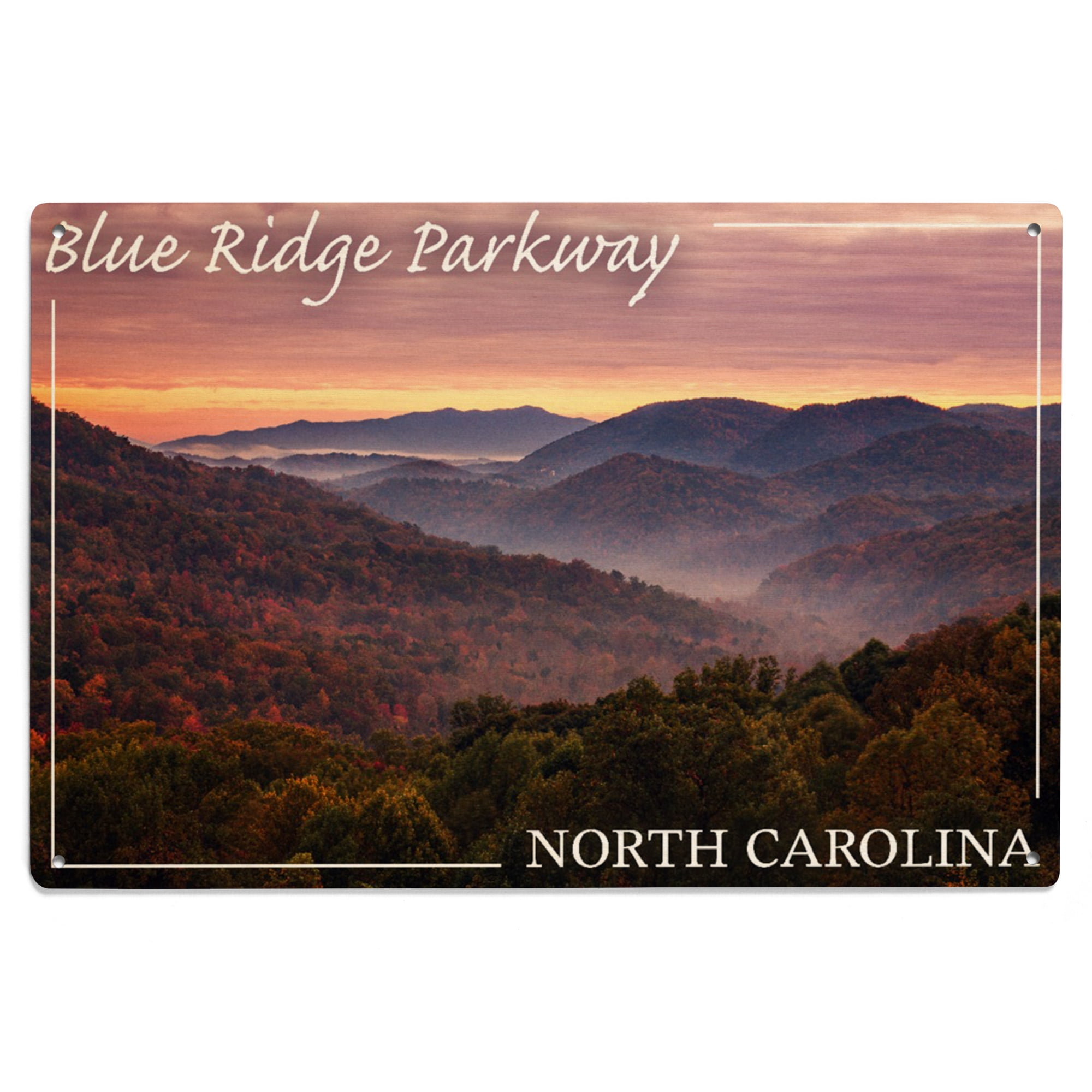 Blue Ridge Parkway, North Carolina, Great Smoky Mountains, Sunset Birch ...