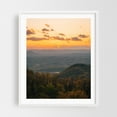 thumbnail image 1 of Blue Ridge Parkway Sunset 02 - Fancy Gap Virginia Photography Sunset Landscape Nature Mountain Scenic Autumn Forest White Framed Wall Art Print 12 x 16 inches, 1 of 3