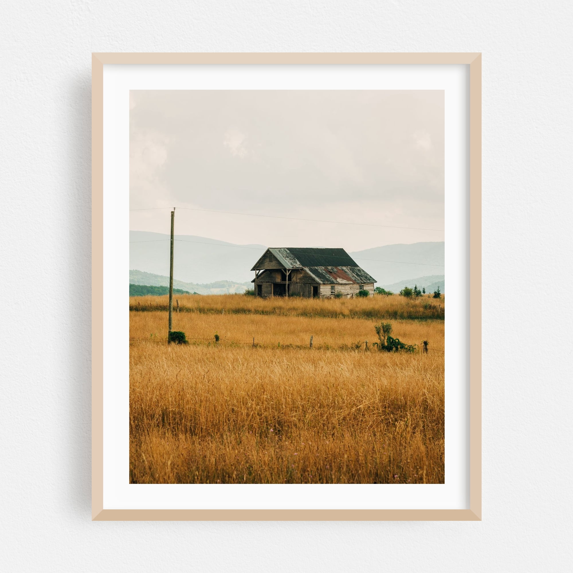 Framed Photo Rural Area Blue Ridge Rural - Photography Barn Rural Farmhouse Landscape Rustic ...