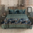 thumbnail image 1 of Blue Ridge Trading Bears Queen Comforter Set 4-Piece Printed Bedding Comforters Polycotton Fabric Comforter Set for Bedroom Hunting & Outdoor, 1 of 5