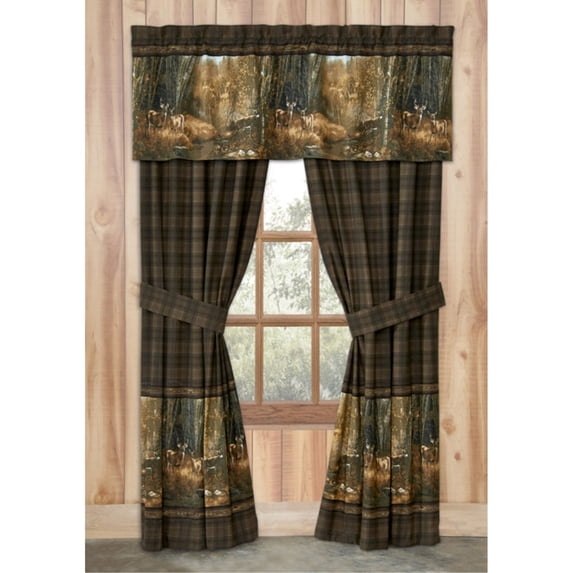 Blue Ridge Trading Wild Horses Rod Pocket Curtains 42 x 87 Inches for Bedroom Living and Guestroom
