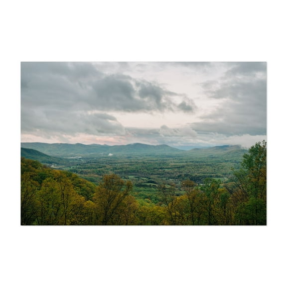 Blue Ridge Views 02 - Fancy Gap Virginia Photography Landscape Mountain Scenic Nature Autumn Forest Rural Unframed Wall Art Print 4 x 6 inches