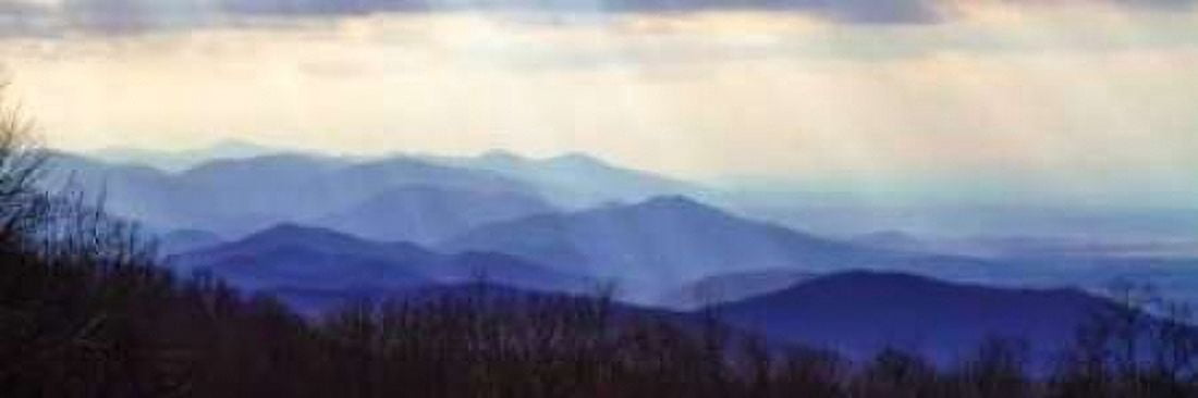 Blue Ridge Winter I Canvas Art - Alan Hausenflock (8 x 24)