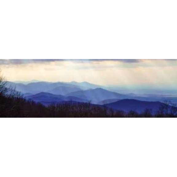 Blue Ridge Winter I Canvas Art - Alan Hausenflock (8 x 24)
