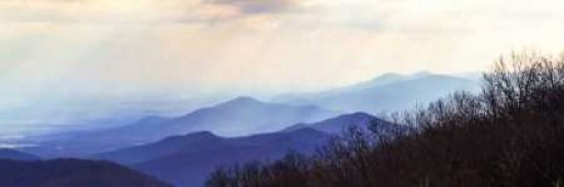 Blue Ridge Winter II Canvas Art - Alan Hausenflock (12 x 36)