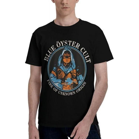 Blue Rock Oyster Music Cult Band T Shirt Mens Casual Tee Classic Round Neck Short Sleeve Tops