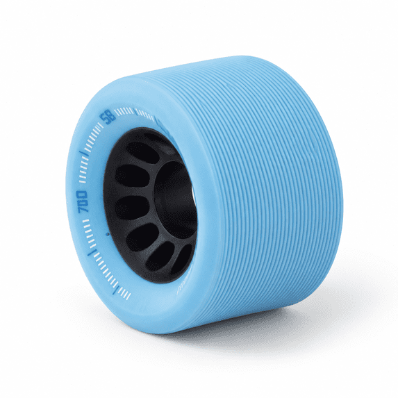 Blue Roller & Inline Skate Replacement Wheels, 43mm x 62mm, 4 Pack ...