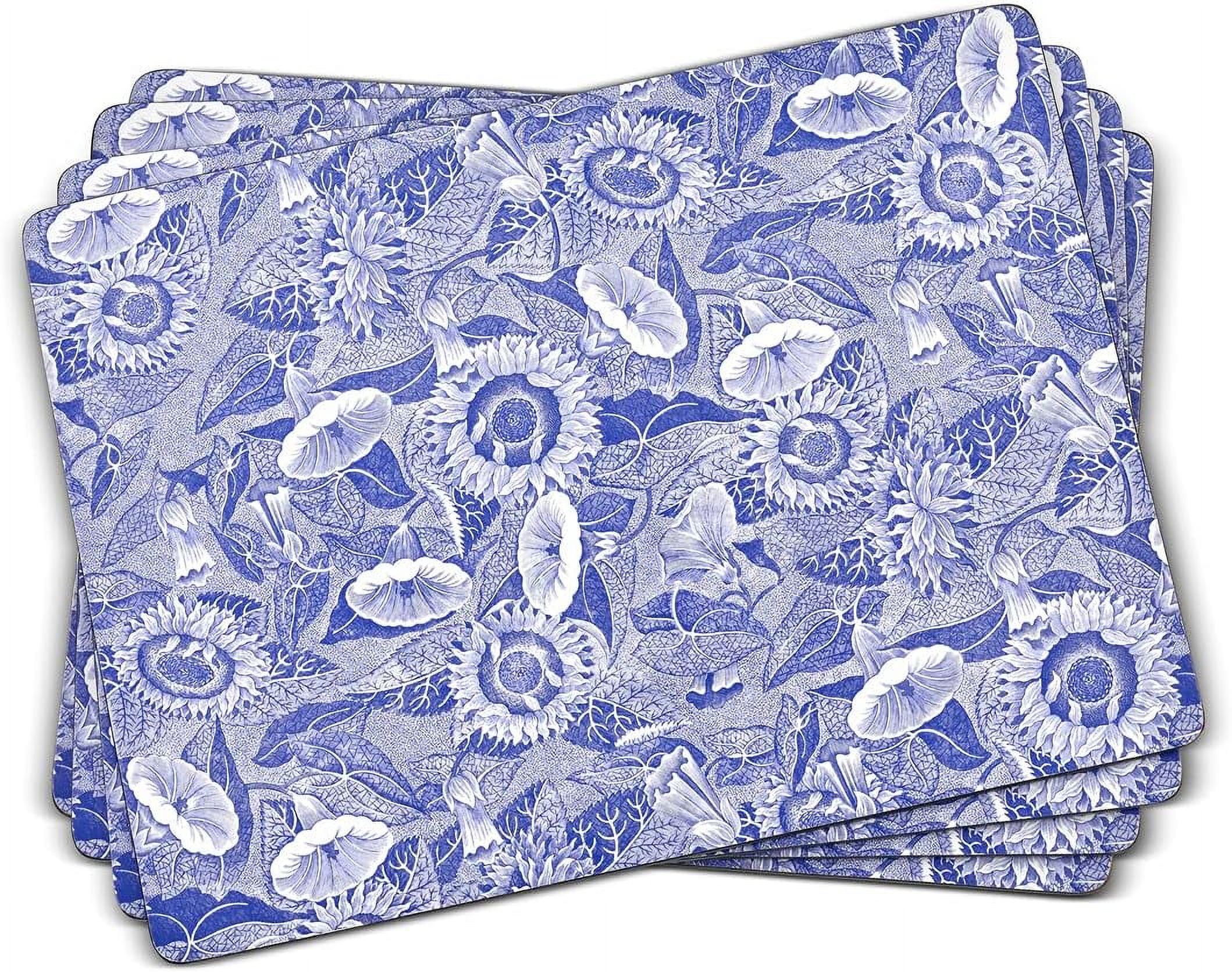 Blue Room Sunflower Collection Placemats Set of 4 Heat Resistant