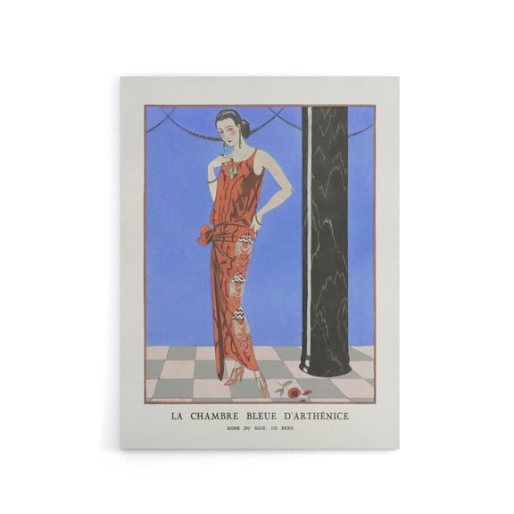 Blue Room of Arthenice Fashion Barbier Vintage Canvas Wall Art 18X24"