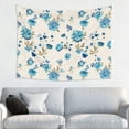 thumbnail image 1 of Blue Rose Flowers Tapestry for Bedroom - Tapestry Wall Hanging Wall Tapestry for Dorm Wall Decor Home Decoration , Aesthetic Funny Tapestry 29 x 37in, 1 of 5