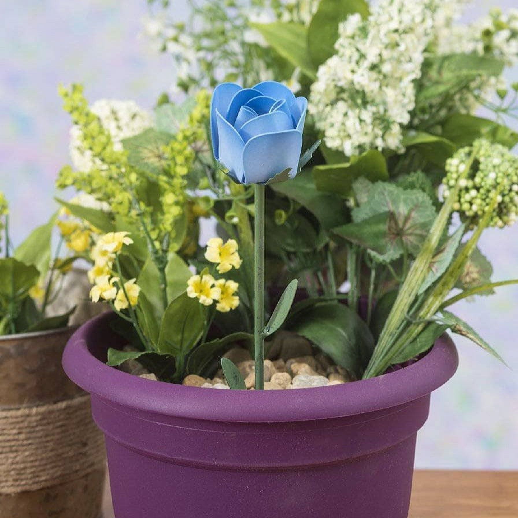 Blue Rose Plant Pick