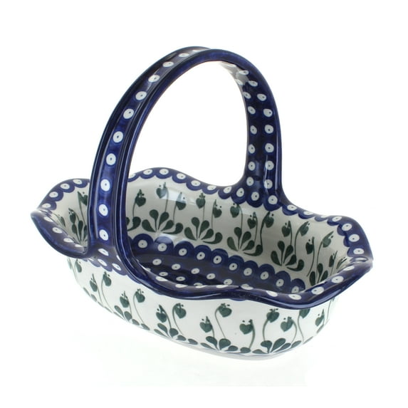 Blue Rose Polish Pottery Alyce Basket