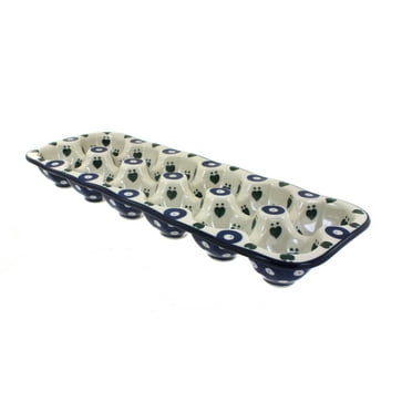 Blue Rose Polish Pottery Alyce Egg Tray - 12 Count