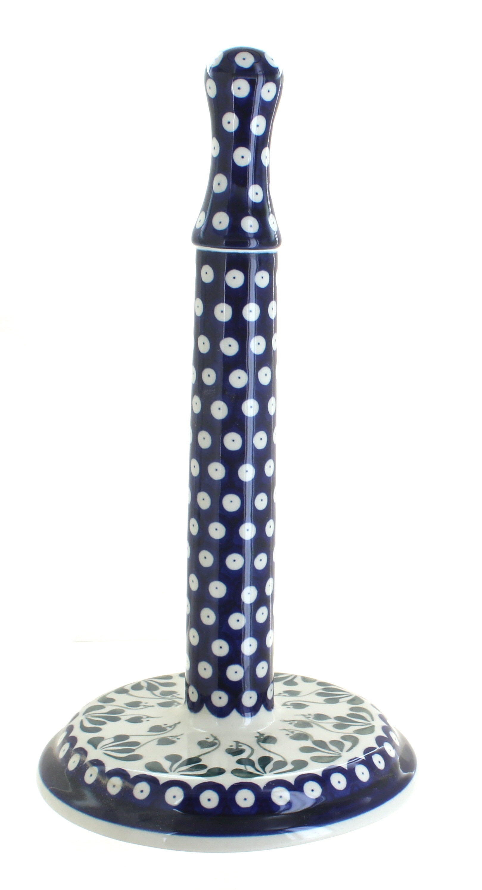 Blue Rose Polish Pottery Alyce Paper Towel Holder