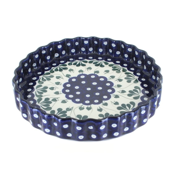 Blue Rose Polish Pottery Alyce Torte Plate