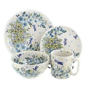 Blue Rose Polish Pottery Alyssa 4 Piece Place Setting - Service for 1