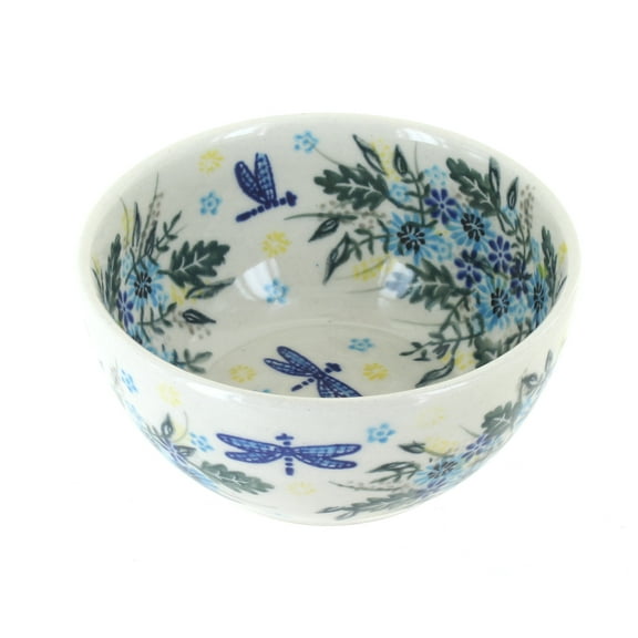 Blue Rose Polish Pottery Alyssa Dessert Bowl