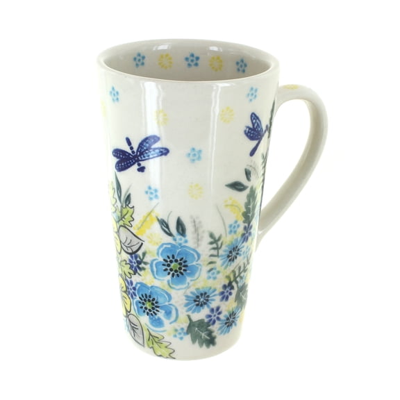 Blue Rose Polish Pottery Alyssa Large Coffee Mug