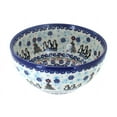 thumbnail image 1 of Blue Rose Polish Pottery Arctic Holidays Cereal/Soup Bowl, 1 of 2