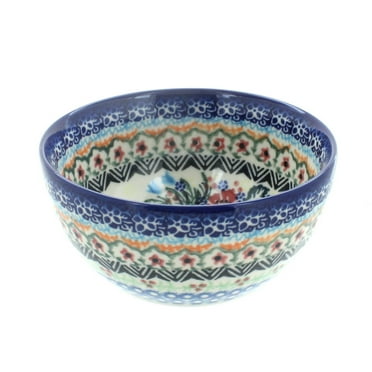 Blue Rose Polish Pottery Ashley Dessert Bowl