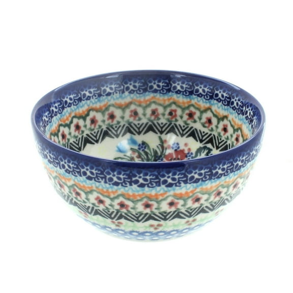 Blue Rose Polish Pottery Ashley Dessert Bowl