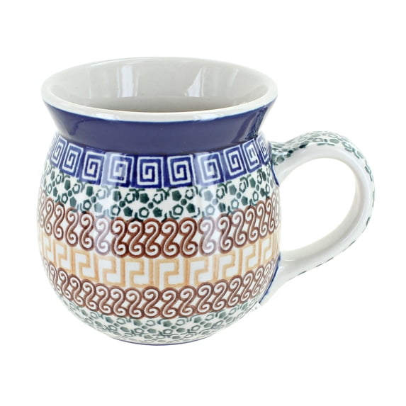 Blue Rose Polish Pottery Athena Bubble Mug