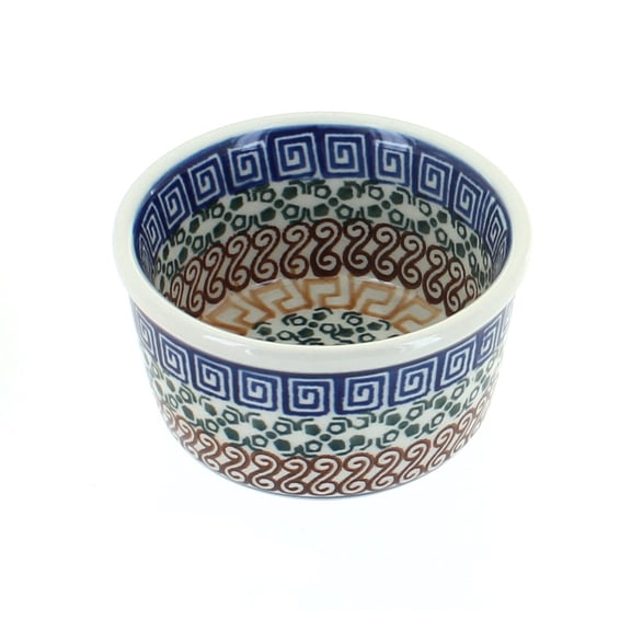 Blue Rose Polish Pottery Athena Small Deep Ramekin