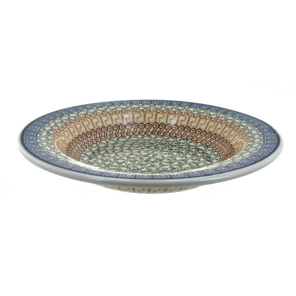 Blue Rose Polish Pottery Athena Soup Plate