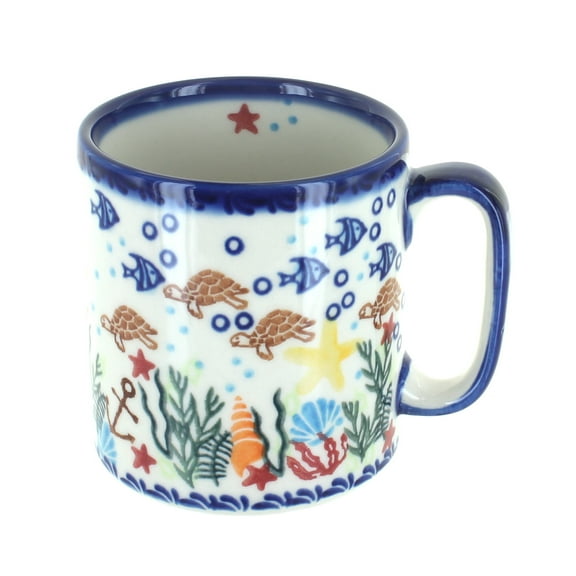 Blue Rose Polish Pottery Atlantis Coffee Mug