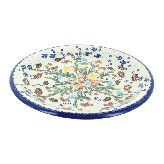 Blue Rose Polish Pottery Atlantis Dinner Plate
