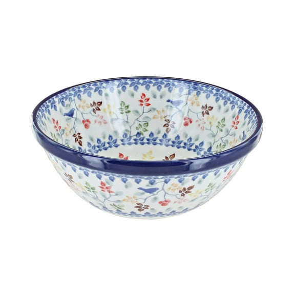 Blue Rose Polish Pottery Autumn Grove Cereal/Soup Bowl