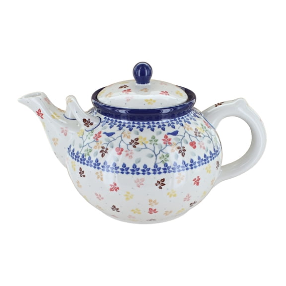 Blue Rose Polish Pottery Autumn Grove Large Teapot