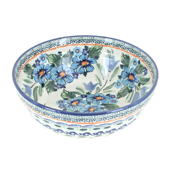 Blue Rose Polish Pottery Ballina Cereal/Soup Bowl