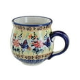 thumbnail image 1 of Blue Rose Polish Pottery Blue Butterfly Bubble Mug, 1 of 2