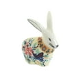 thumbnail image 1 of Blue Rose Polish Pottery Blue Butterfly Rabbit Figurine, 1 of 2