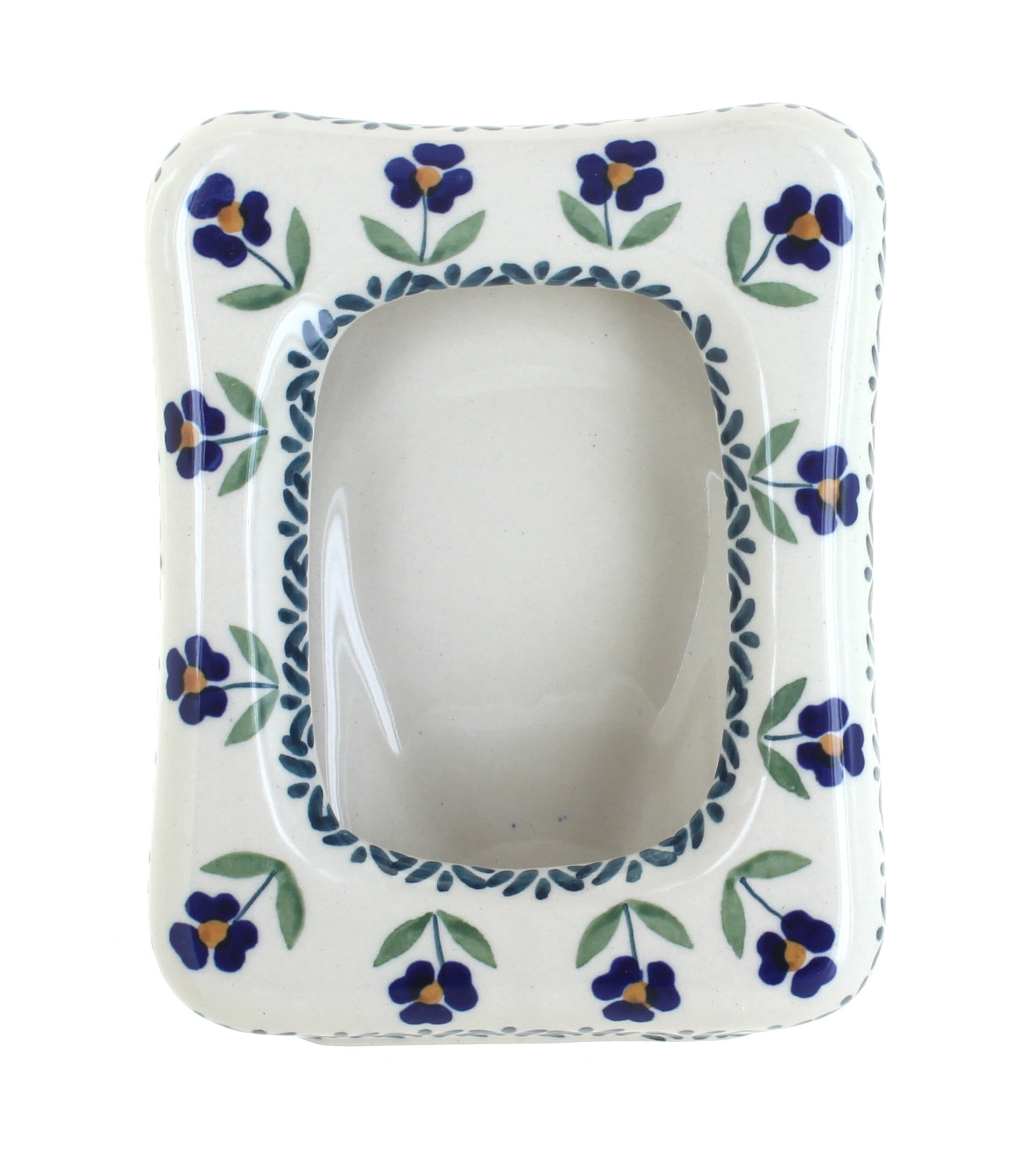 Blue Rose Polish Pottery Blue Daisy Frame - Walmart.com