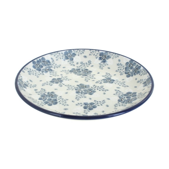 Blue Rose Polish Pottery Blue Fleur Dessert Plate